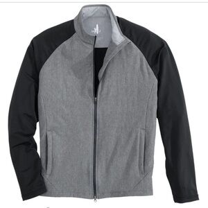 Johnnie O Golf Mens XL Stinger Prep-Performance 4 Way Stretch Jacket Gray Black
